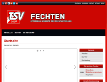 Tablet Screenshot of fechten.tsv-lauf.de